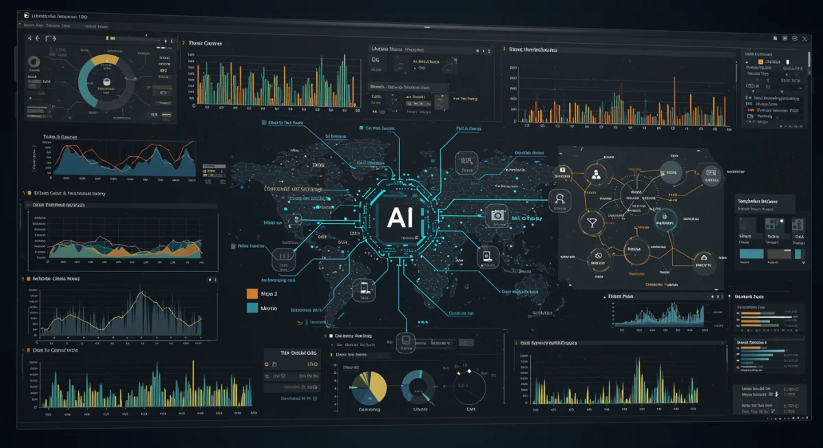 Real-time AI cybersecurity threat intelligence dashboard.
