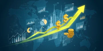 Charts and data visualizations depicting a significant increase in marketing ROI, with US market context.