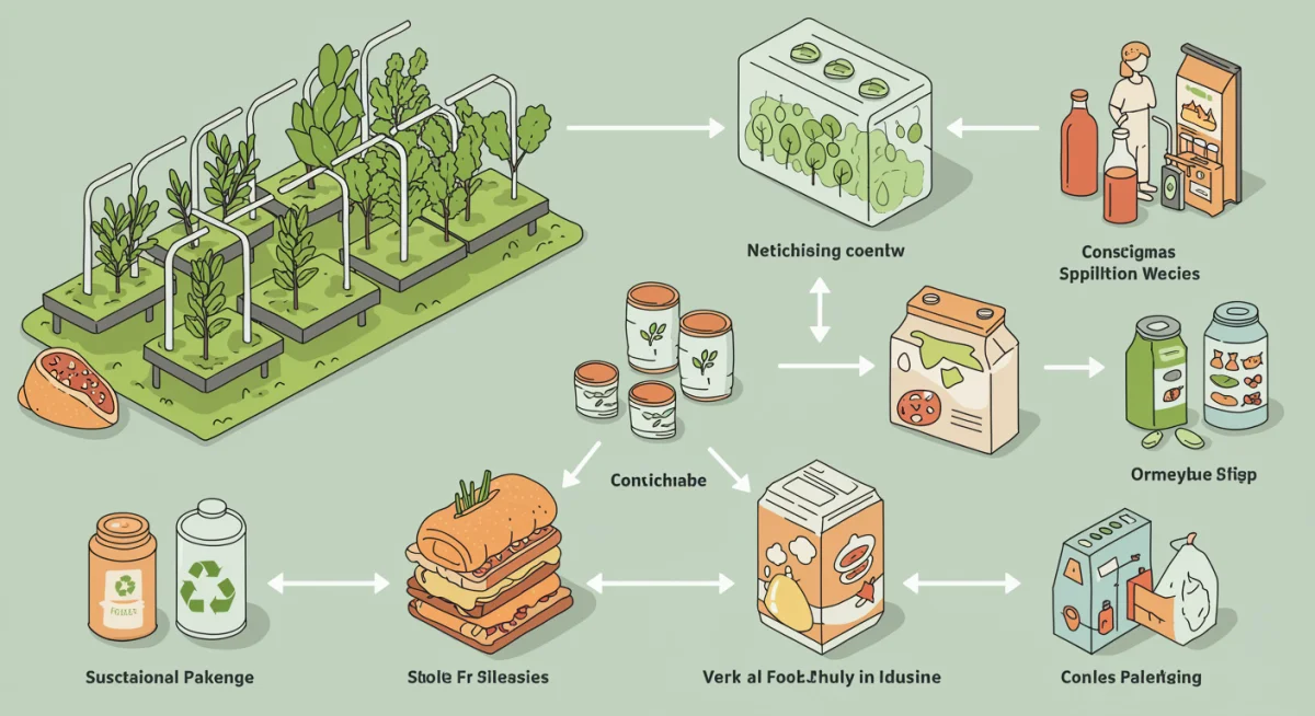 Sustainable food supply chain and eco-friendly packaging solutions
