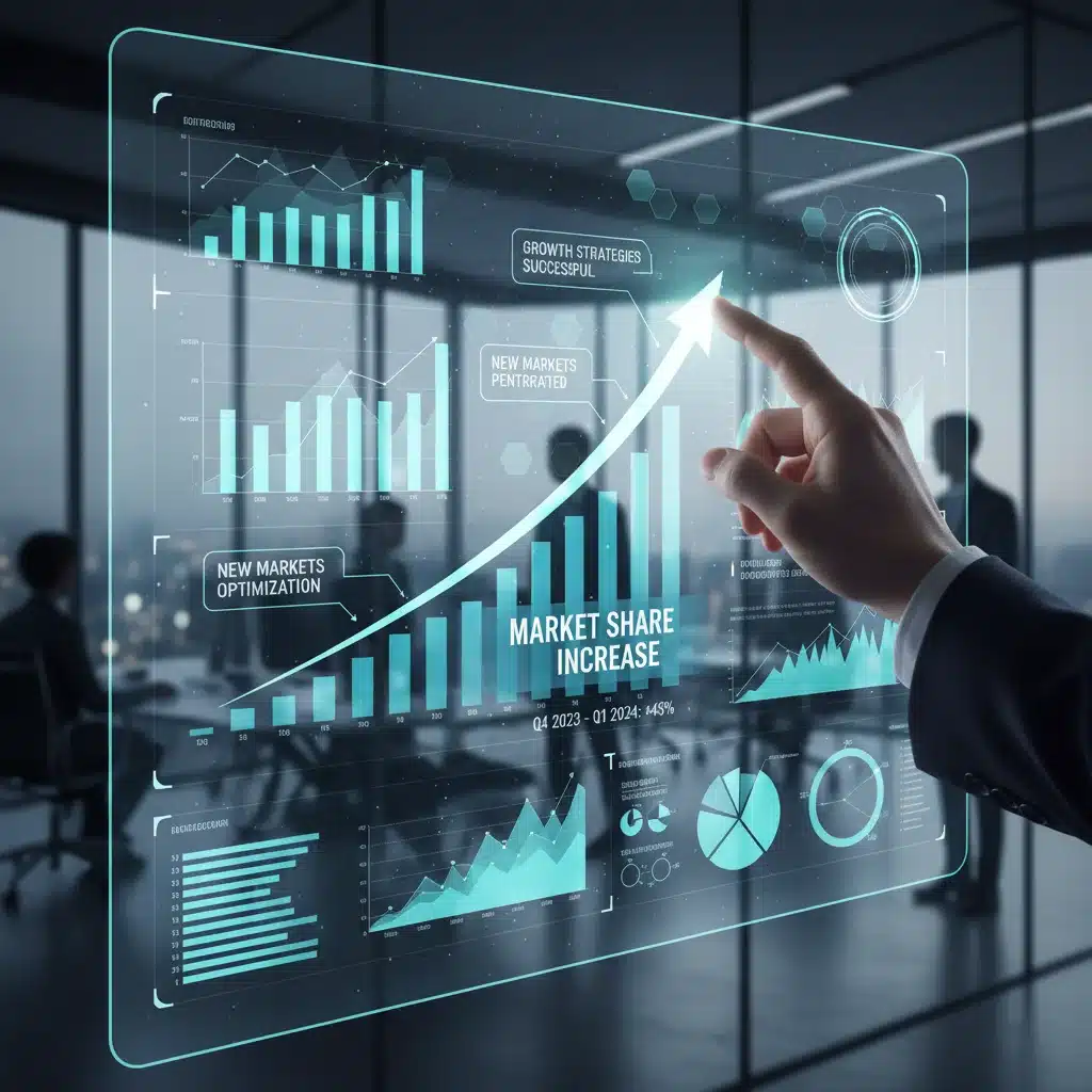 Análise de dados e aumento da participação de mercado